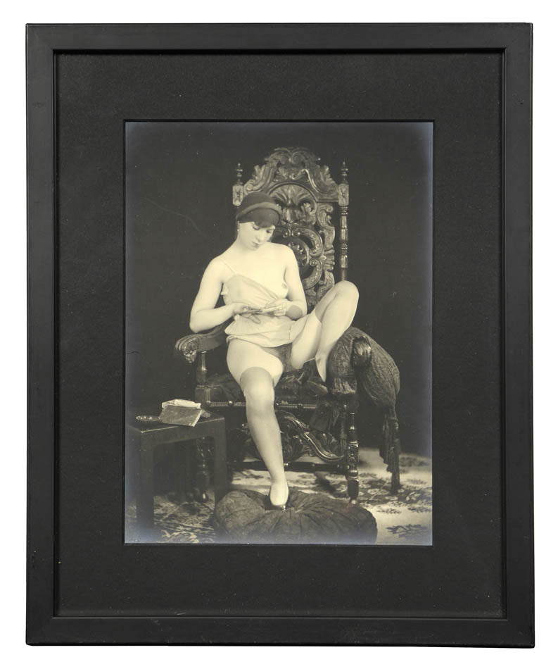 A series of six nude studies showing the same model. Very good condition and with very good tone. Framed. c.1930s.