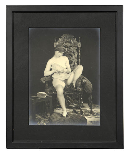 A series of six nude studies showing the same model. Very good condition and with very good tone. Framed. c.1930s.
