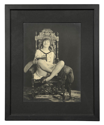 A series of six nude studies showing the same model. Very good condition and with very good tone. Framed. c.1930s.