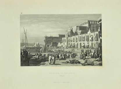 First edition with 62 plates after drawings by Allen, Bartlett and Allom, including views of the Ionian Island, Malta, Gibraltar and Sicily.