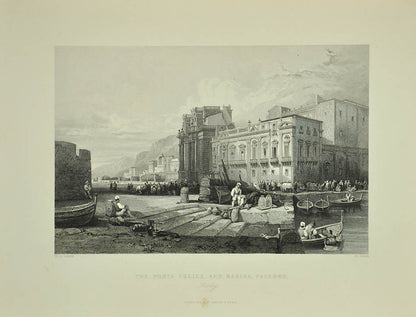 First edition with 62 plates after drawings by Allen, Bartlett and Allom, including views of the Ionian Island, Malta, Gibraltar and Sicily.