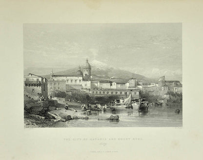 First edition with 62 plates after drawings by Allen, Bartlett and Allom, including views of the Ionian Island, Malta, Gibraltar and Sicily.