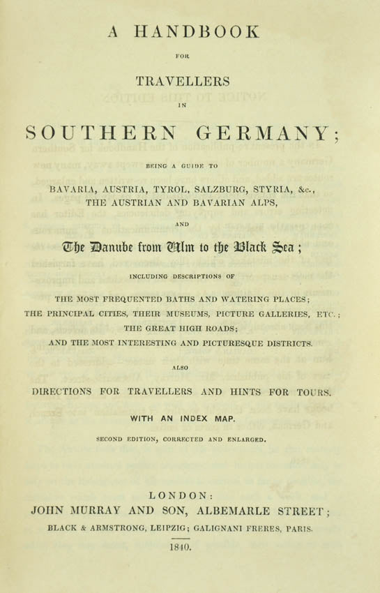 This series was first published in 1837 and was continued up to 1890. This a good example of an early edition.