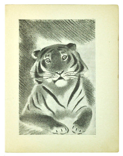 Her popular work mainly involves animals, as in the present.