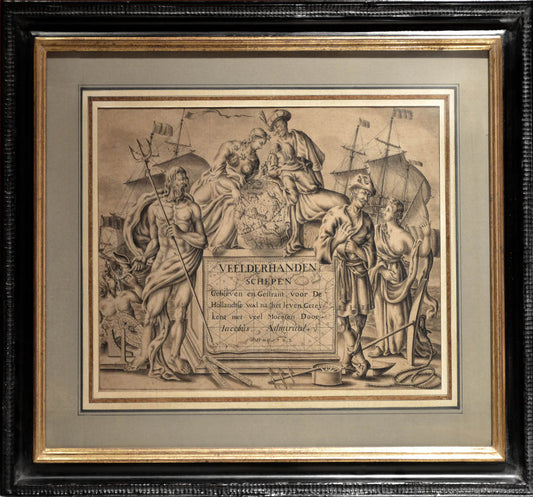 A beautiful and most uncommon item. In some detail, the manuscript depicts a boy, lying down, blowing hard on a conch shell. 