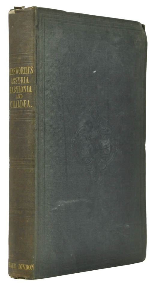 First edition of Ainsworth's account of the Euphrates Expedition.  He was the surgeon and geologist and dedicated his account to the leader Francis Chesney.