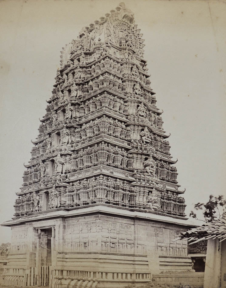 Allahabad, tea plantations in Assam, various images showing architectural details from temples and mausoleums, views on the Ganges, bazaar scenes in Madras