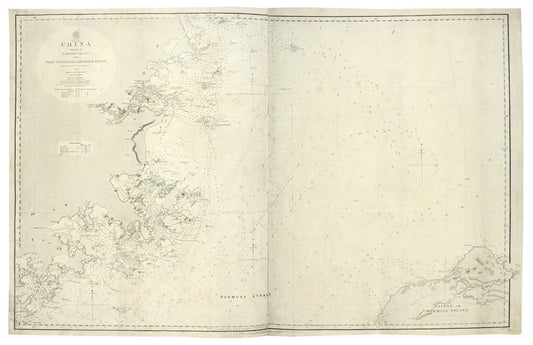 From Port Matheson to Ragged Point Surveyed by Captain Kellett and Collinson R.N.1843.Engraved sea chart, with manuscript annotations. 
