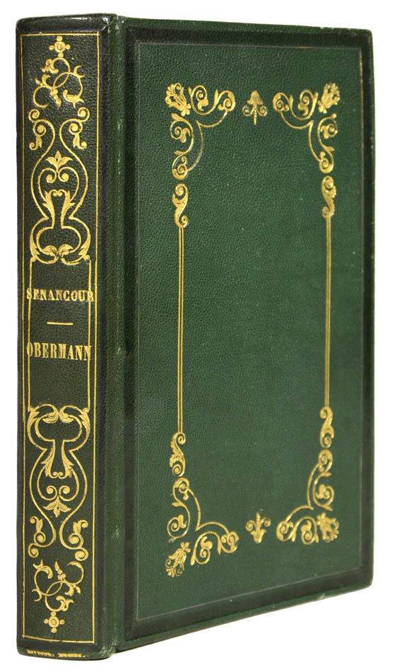 A fine copy of this revised & corrected edition with intro by George Sand, in contemporary green sheep by Khi of Moscow. A work ehcoing that of Rousseau.