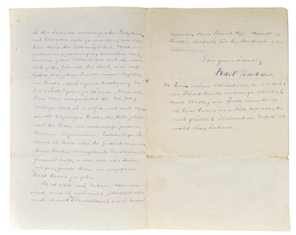 This letter, written by Karl Baedeker, gives an interesting insight to the  workings of the Baedeker company.