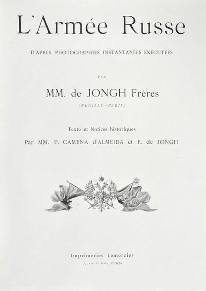 Fine copy of this celebrated work extensively illustrating the russian army at the end of the 19th century. 