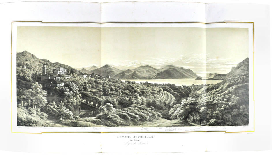 This set of views shows the magnificent country estate of the Mylius family near the village Loveno on Lake Como