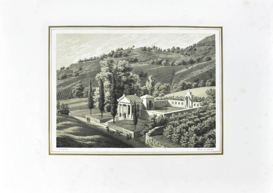 This set of views shows the magnificent country estate of the Mylius family near the village Loveno on Lake Como