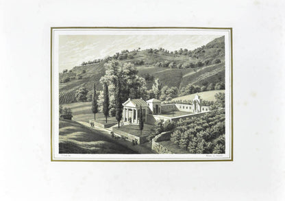 This set of views shows the magnificent country estate of the Mylius family near the village Loveno on Lake Como