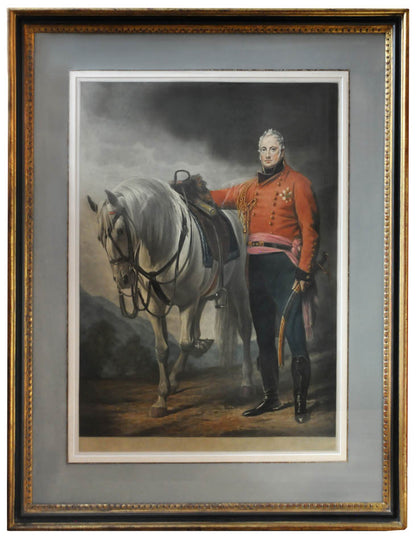 Four mezzotints printed in colours of:  Horation Nelson; Lieutenant General Hay Macdowall; John Hope, 4th Earl of Hopetoun and Colonel Banastre Tarleton.