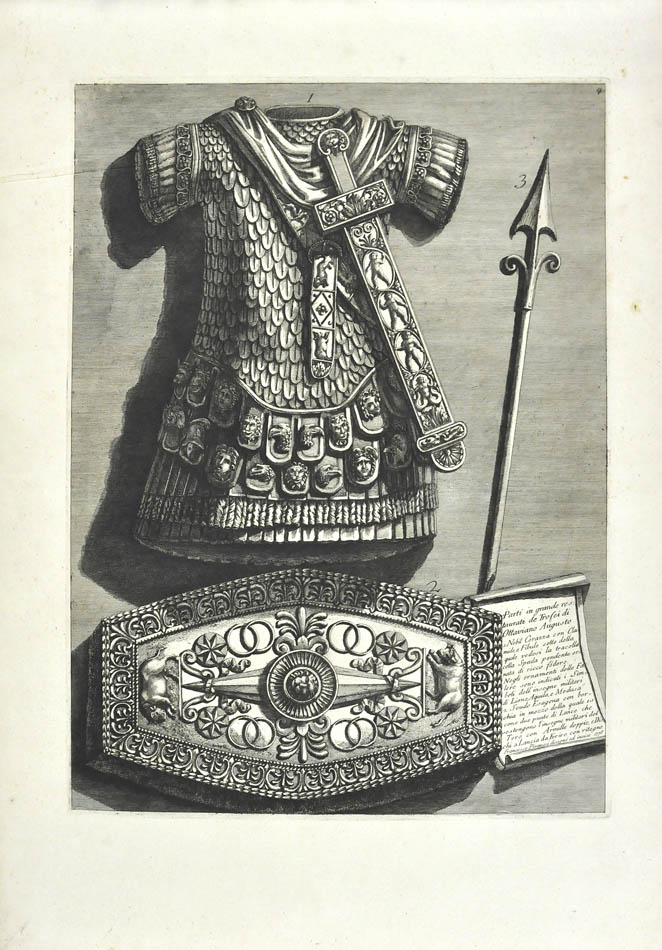 Vasi, Candelabri, Cippi, Sarcofagi, Tripodi, Lucerne, Ed Ornamenti Antichi Disegn (plate no: 4).