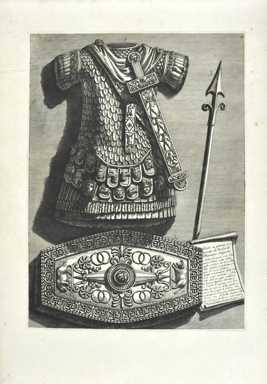 Vasi, Candelabri, Cippi, Sarcofagi, Tripodi, Lucerne, Ed Ornamenti Antichi Disegn (plate no: 4).