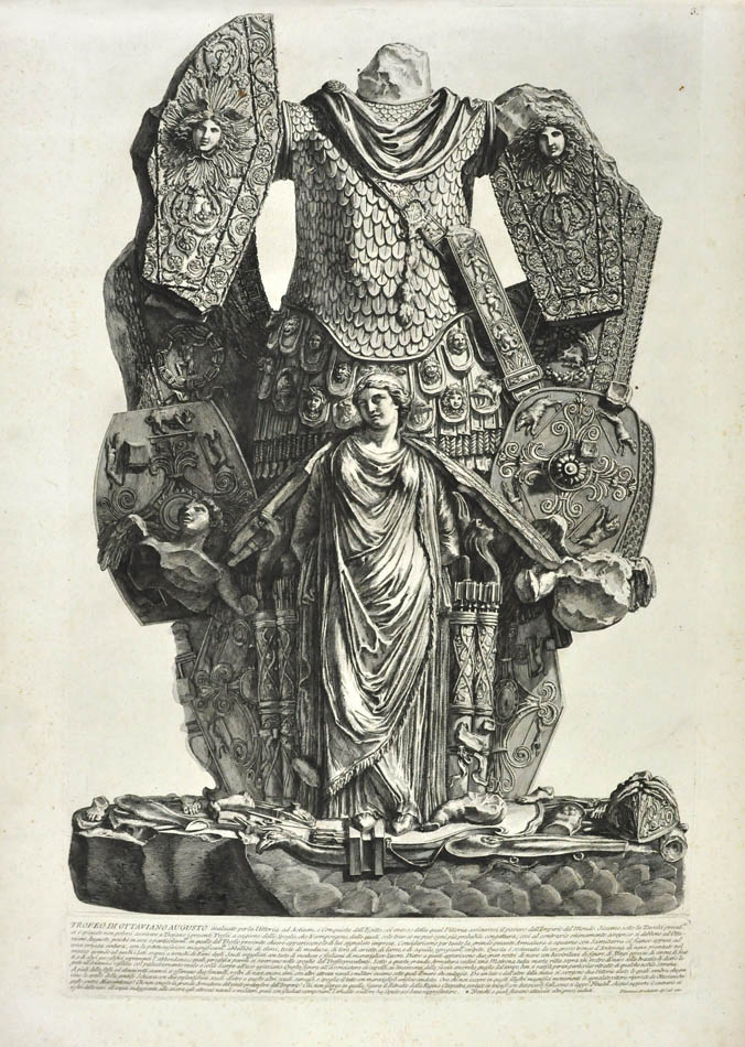 Pair of etchings from 'Vasi' by Giovanni Piranesi, printed in Rome in 1791.