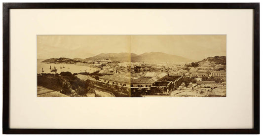 Macao, showing Penha Hill overlooking the Praya Grande.