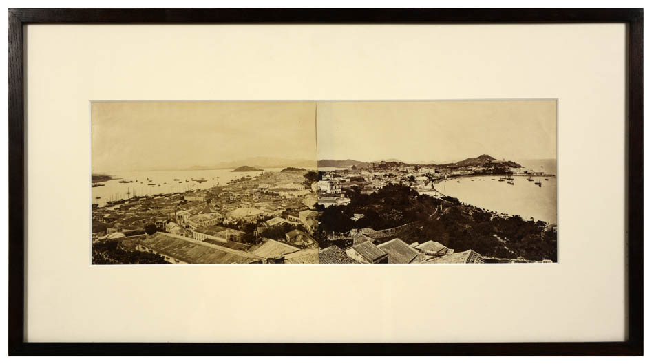 Macao, showing S. Francisco Barrack and Praya Grande.