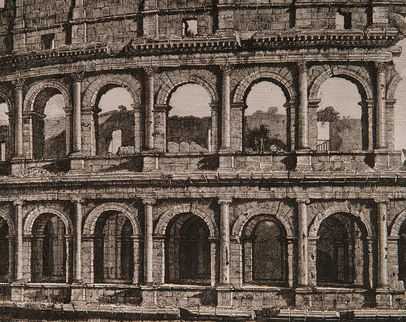 View of the Colosseum.
