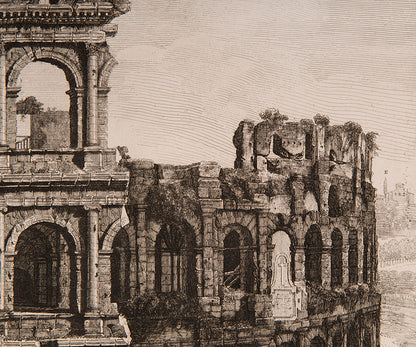 View of the Colosseum.
