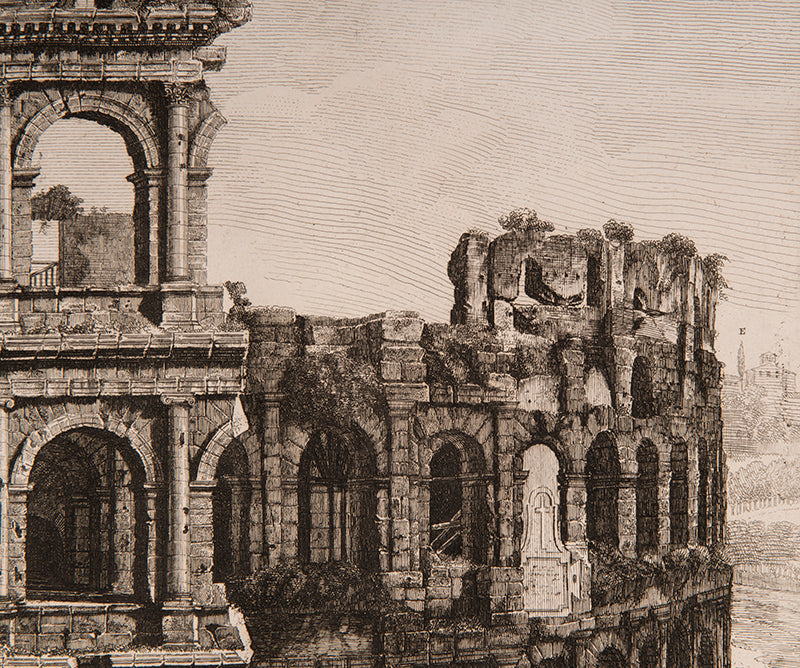 View of the Colosseum.