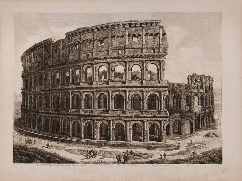 View of the Colosseum.