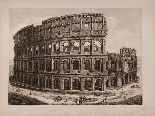 View of the Colosseum.