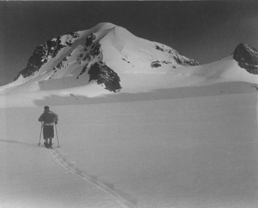 Skiing.