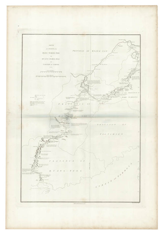 Sketch of a Journey from Hang-Tchoo-Foo to Quang-Tchoo-Foo or Canton in China.