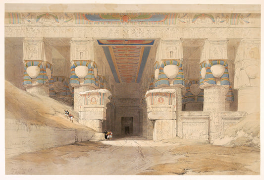 Original hand-coloured lithograph on fine paper mounted on card as issued from the subscription edition of Roberts' Egypt and Nubia.