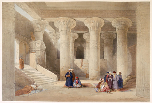 Original hand-coloured lithograph on fine paper mounted on card as issued from the subscription edition of Roberts' Egypt and Nubia.