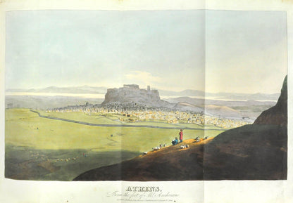 Fine colour plates of Athens and Constantinople