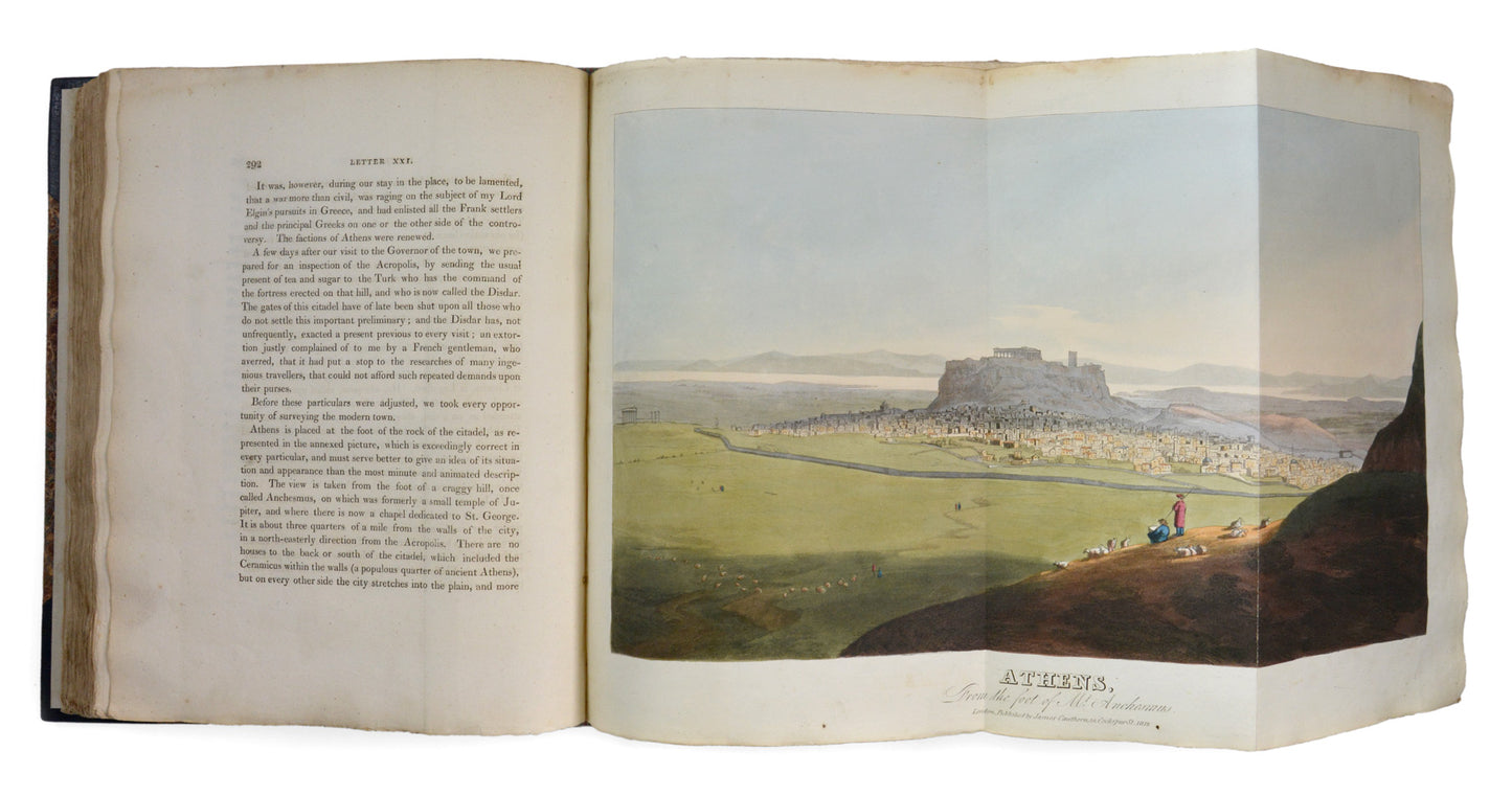 Fine colour plates of Athens and Constantinople