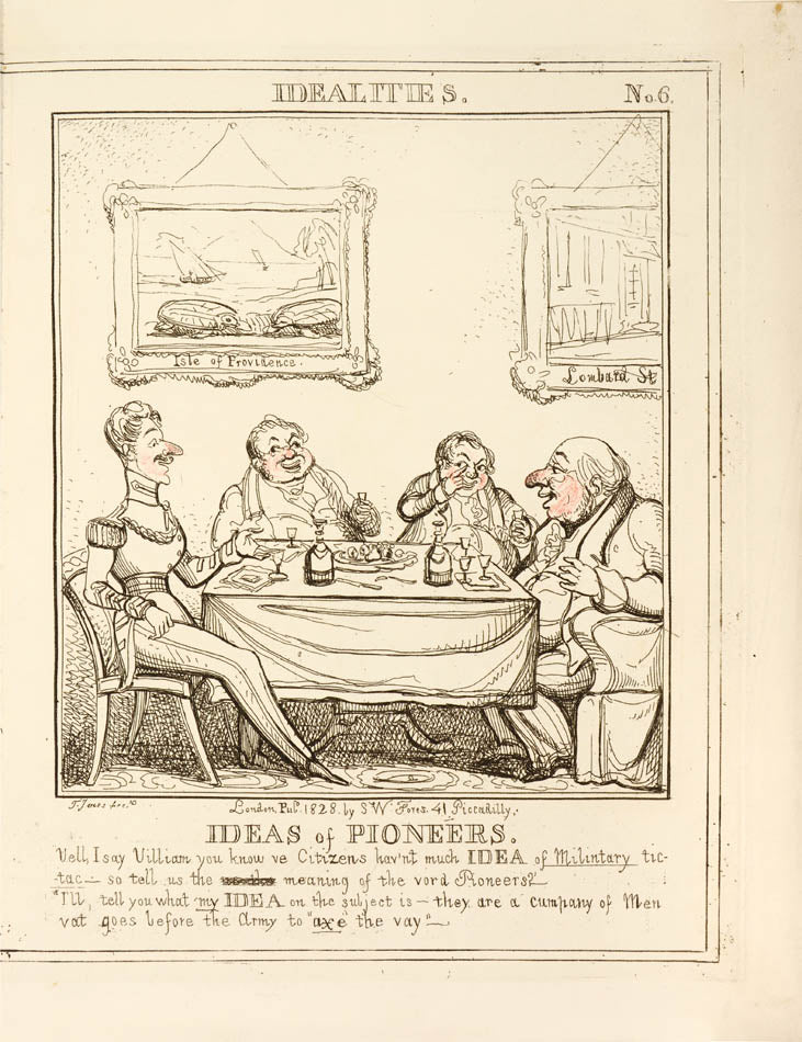 A rare series of humorous designs with impeccable provenance, from the collection of Schwerdt and Prince Henry, Duke of Gloucester.