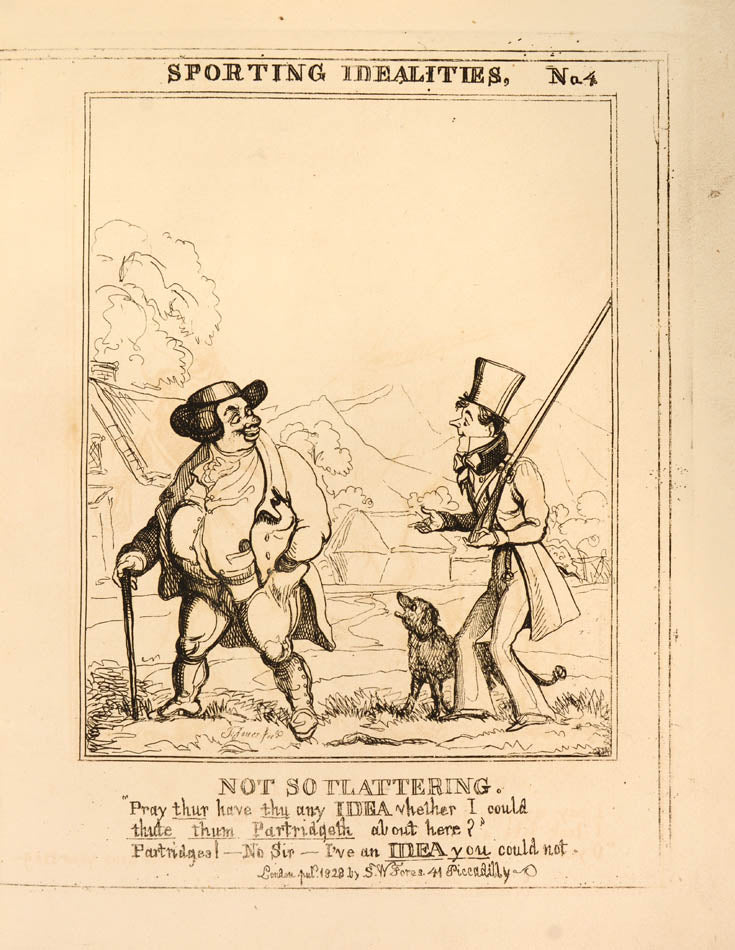 A rare series of humorous designs with impeccable provenance, from the collection of Schwerdt and Prince Henry, Duke of Gloucester.
