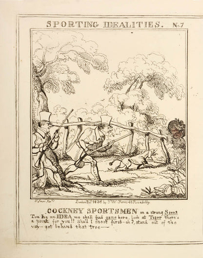 A rare series of humorous designs with impeccable provenance, from the collection of Schwerdt and Prince Henry, Duke of Gloucester.