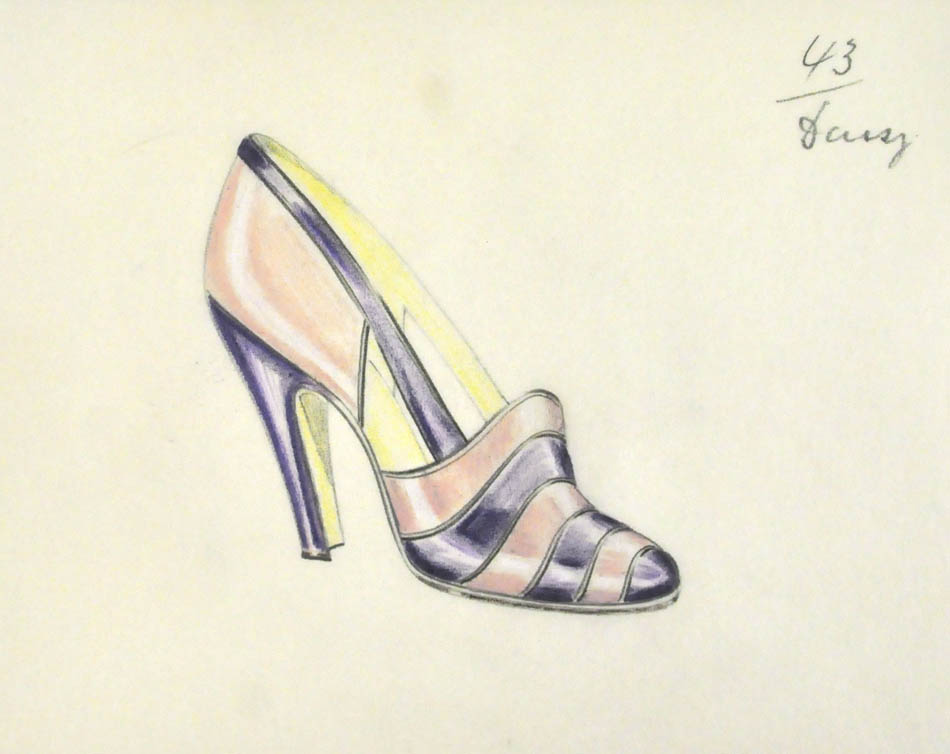 This unusual album of shoe designs contains designs for both men and women; 25 chromolithographed plates. A very attractive collection.