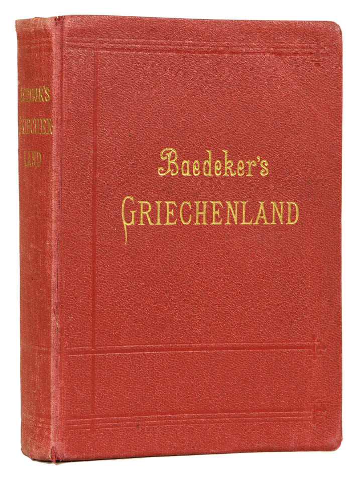 The fourth edition of Baedeker's Greichenland, published in Leipzig in 1904.