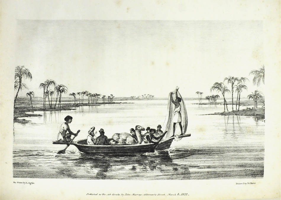 Dressed as Turks and accompanied by an Irishman, James Curtin, two Maltese, and a setter dog named Anubis, they ascended the Nile as far as Meroe