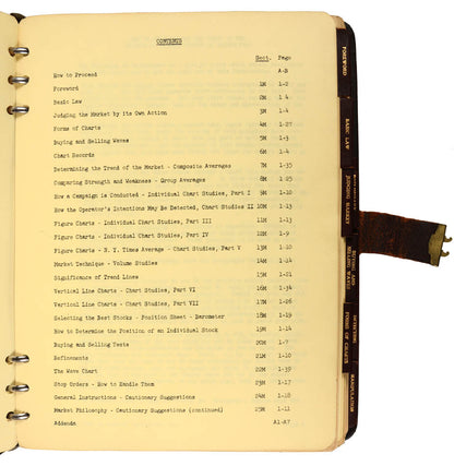 The subscribers edition of this rare and important manual for trading by Richard Wyckoff, one of the legends of Wall Street.