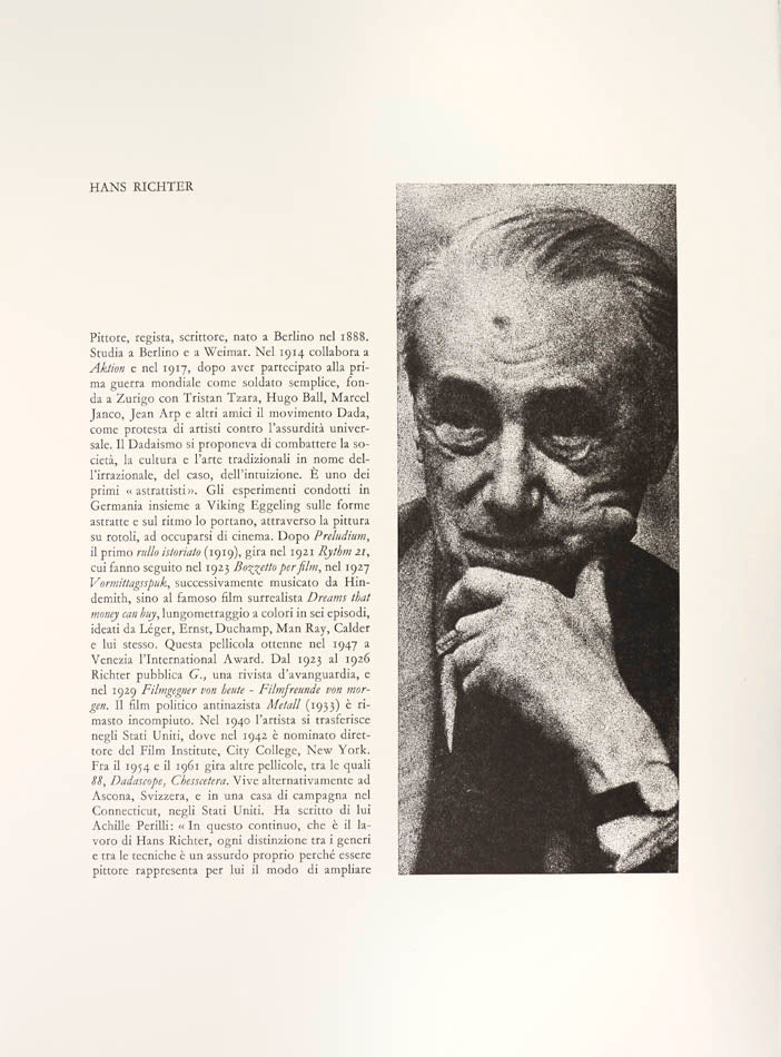 Limited edition 6/124 reproduction of the original manuscript of the poem by Giuseppe Ungaretti, 48 page folio, with 2 original colour lithogrpahs by Hans Richter, that are numbered and signed.