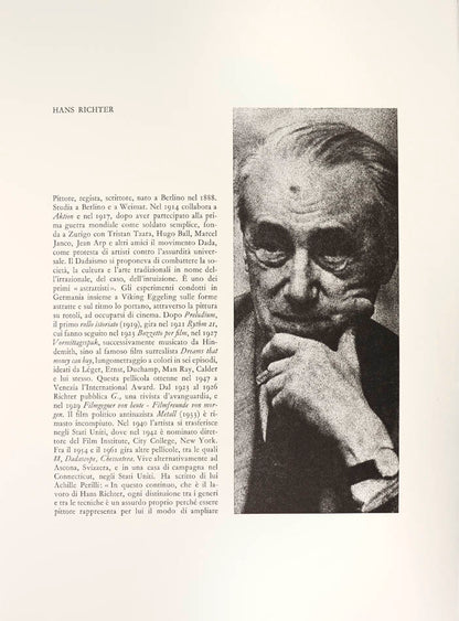 Limited edition 6/124 reproduction of the original manuscript of the poem by Giuseppe Ungaretti, 48 page folio, with 2 original colour lithogrpahs by Hans Richter, that are numbered and signed.