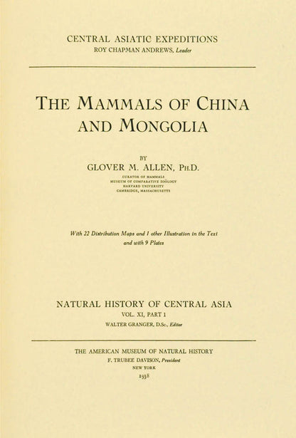 The Central Asiatic Expedition went into Mongolia to seek and discover the ancestry of man, and explore the natural history of the region.