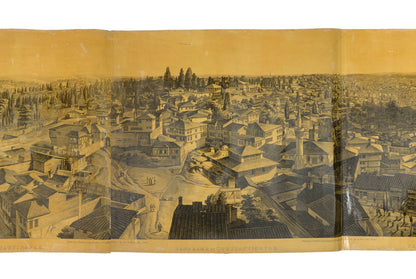 A magnificent panorama, over 4 metres long, varnished.