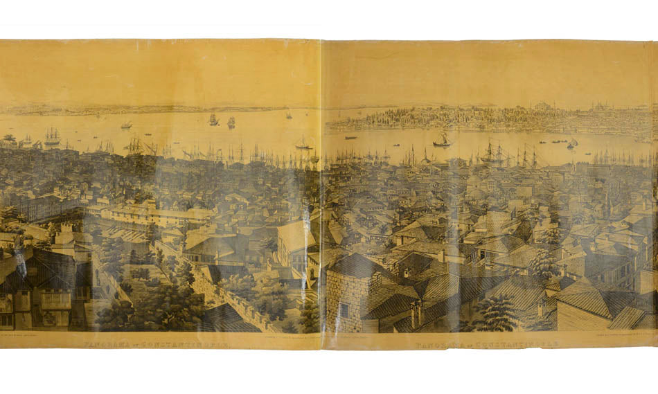 A magnificent panorama, over 4 metres long, varnished.