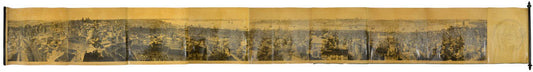 A magnificent panorama, over 4 metres long, varnished.