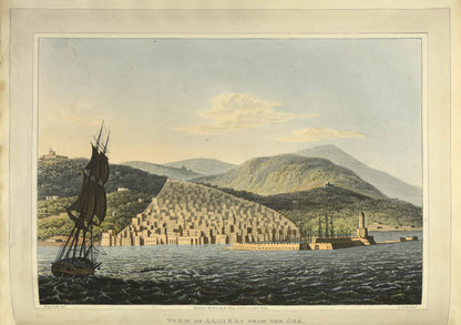 Notable for the fine coloured aquatint view of the Bay of Algiers. Pananti was captured by Barbary pirates and sold into slavery.