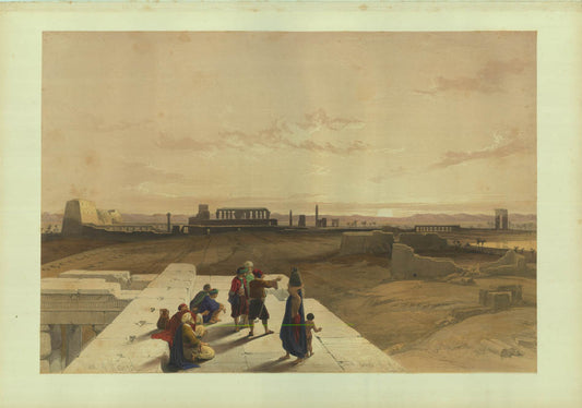 Original hand-coloured lithograph on fine paper mounted on card as issued from the subscription edition of Roberts' Egypt and Nubia.